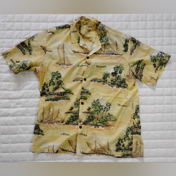 Royal creation Hawaii button down collard shirt size xl - Picture 1 of 8